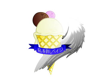 Heavenly ice cream logo