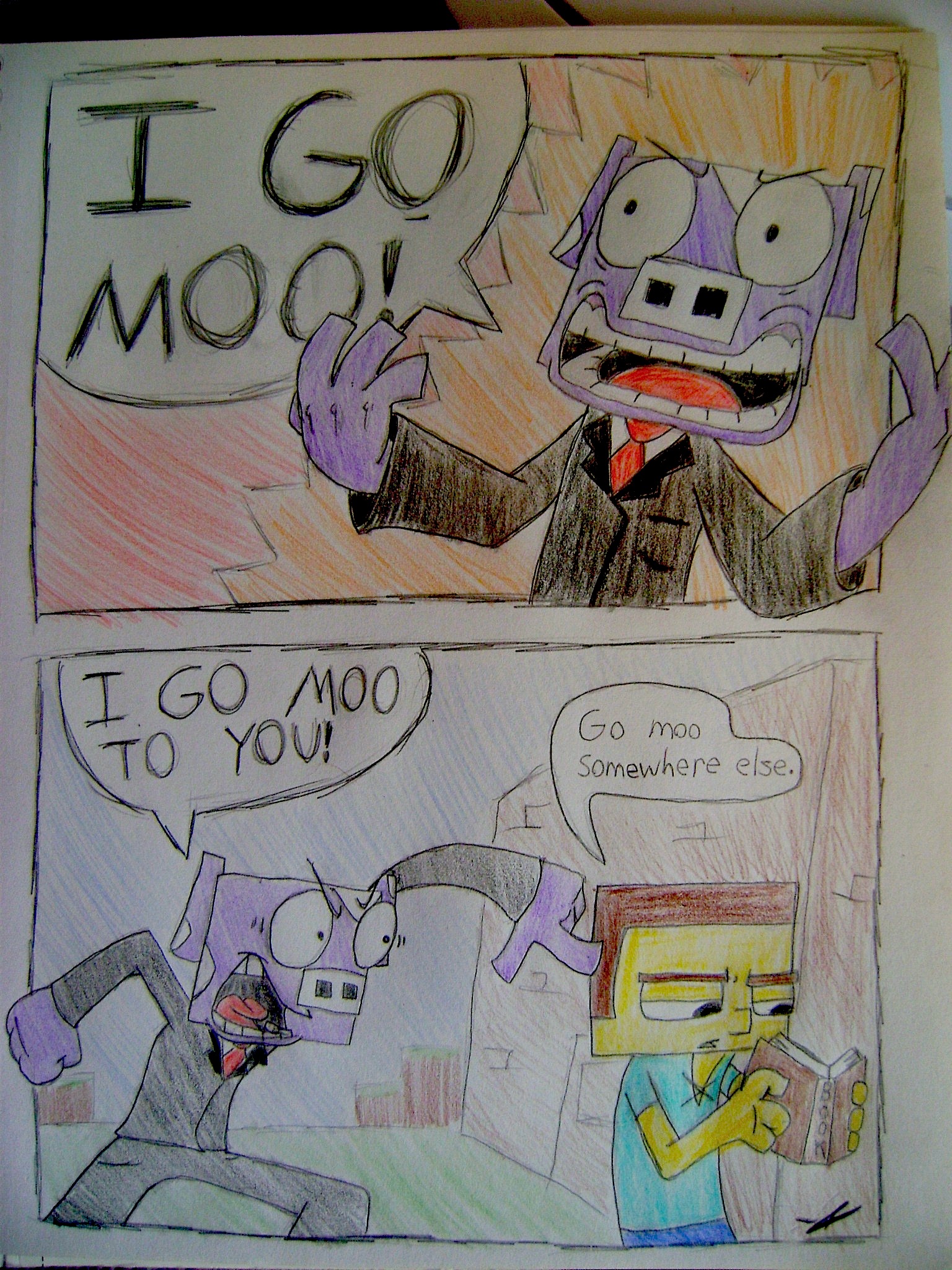 Minecraft Sign Moo Minecraft: Moo by TheCunningCondor on DeviantArt
