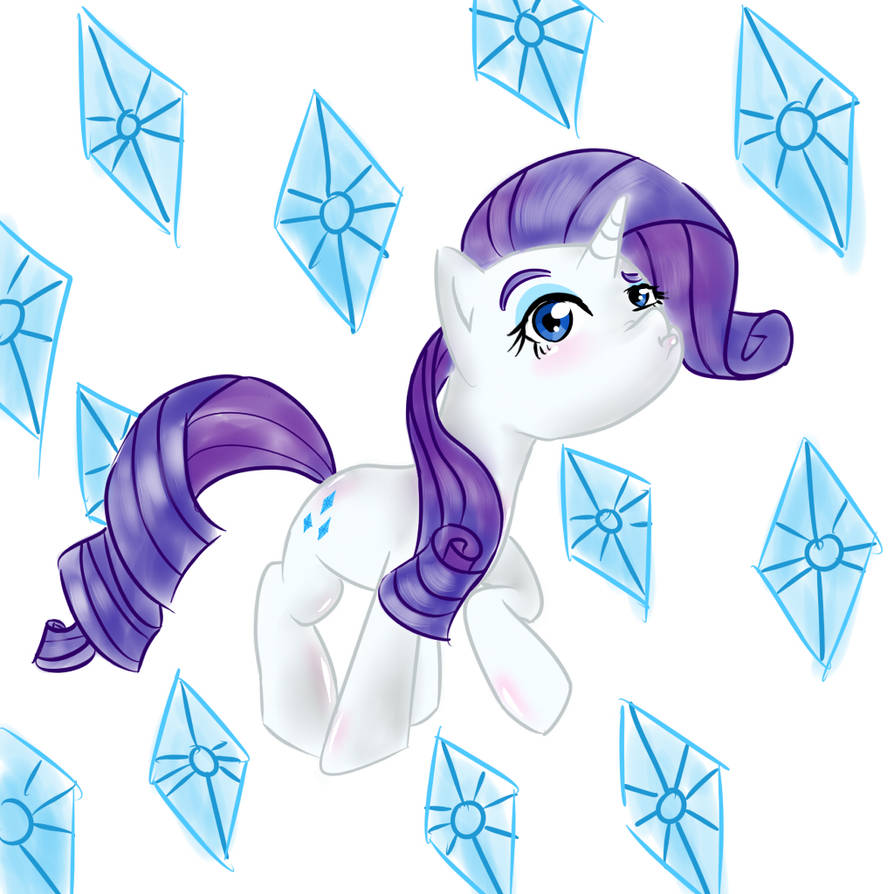 Puffed Rarity Deviantart Rarity by AmazingPuffhair on DeviantArt