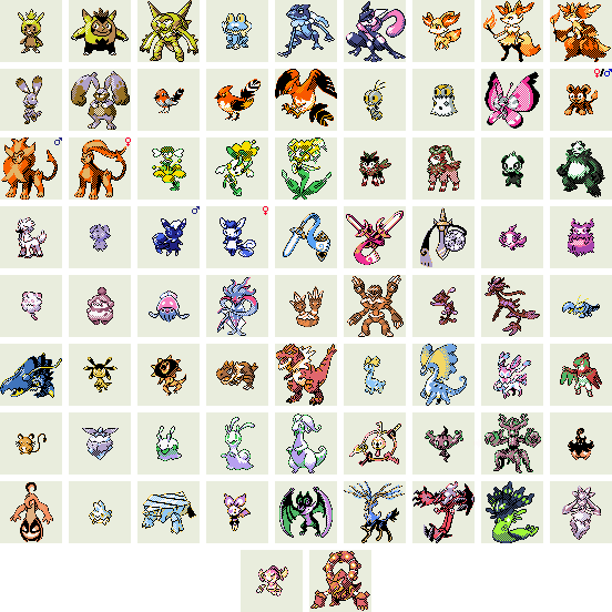 GameBoy Colour Kalos Pokedex