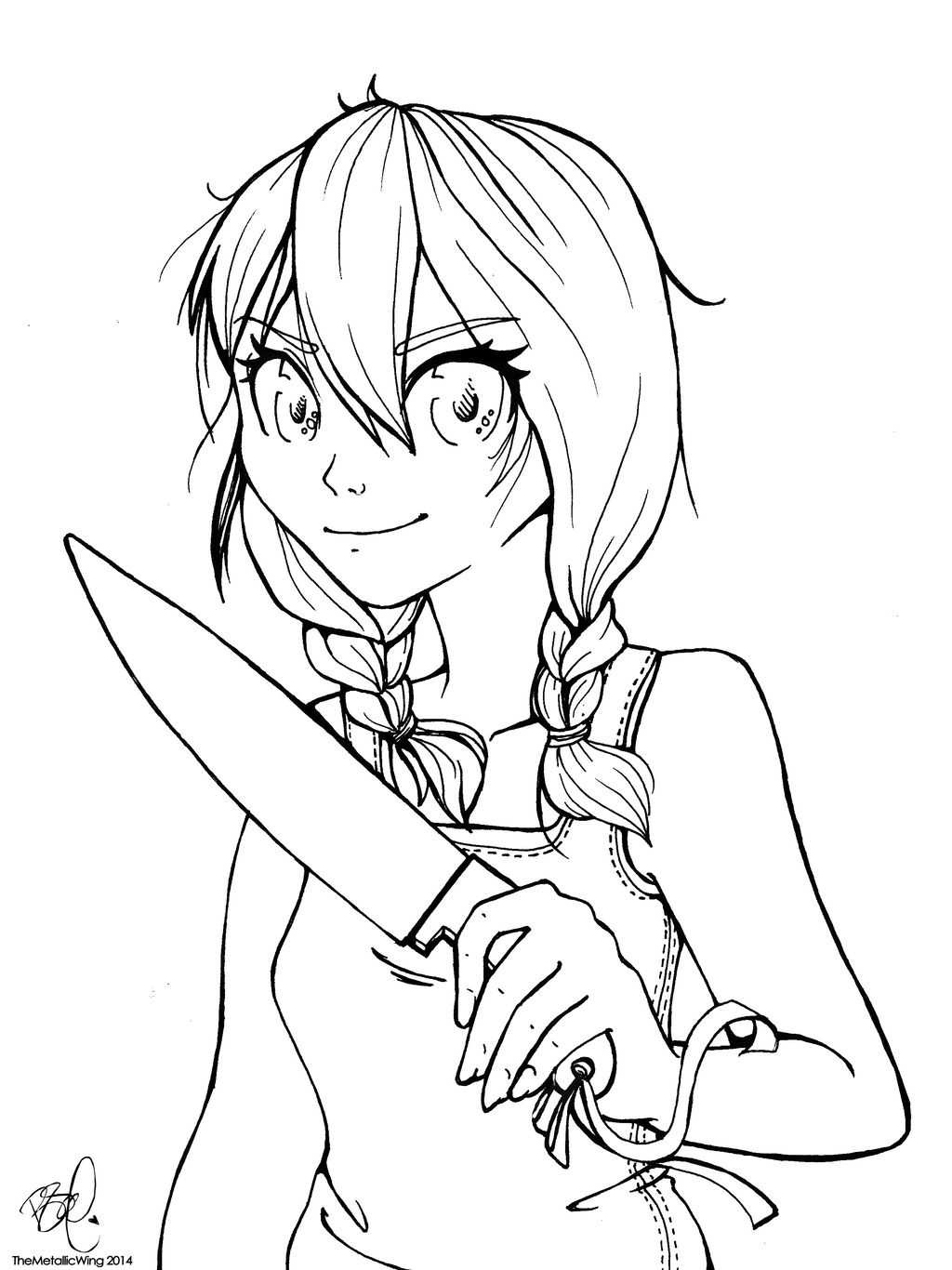 Viola Lineart