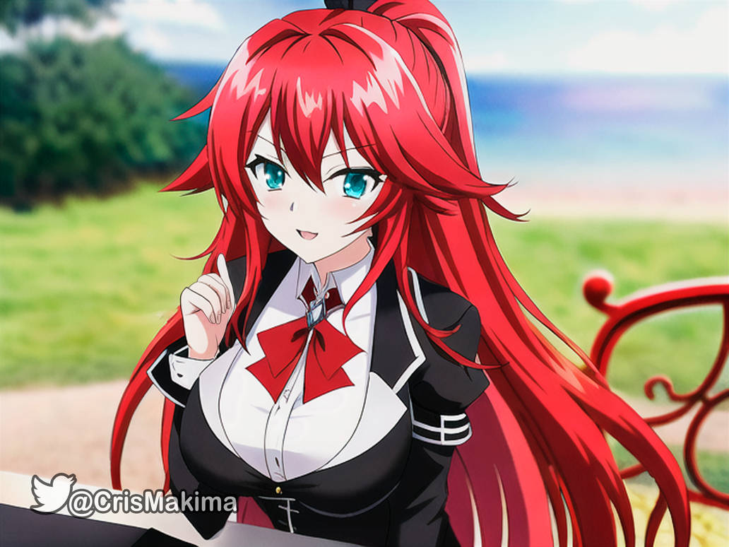 Rias Gremory In A Black Uniform By CrisMakima On DeviantArt rias-gremory-in-a-black-uniform-by-crismakima-on-deviantart
