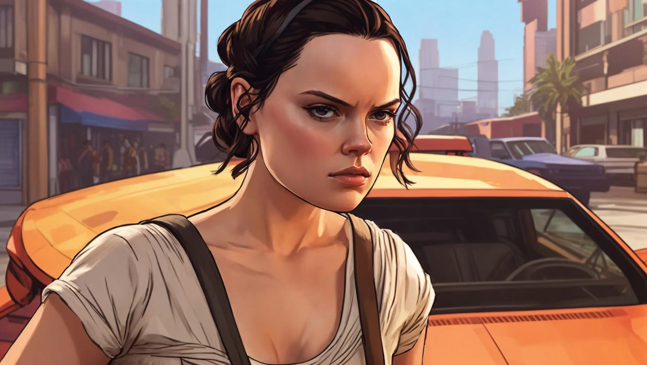 Rey Daisy Ridley in the drawing style of grand 1 by Tarnigel on DeviantArt