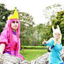 Fionna and Princess Bubblegum - cosplay