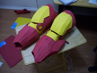 iron man mark 7 foam costume WIP 1