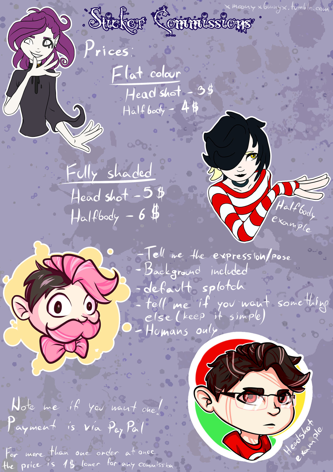 Sticker Commissions Sticker commissions~ (OPEN) by RabbitHazard on DeviantArt