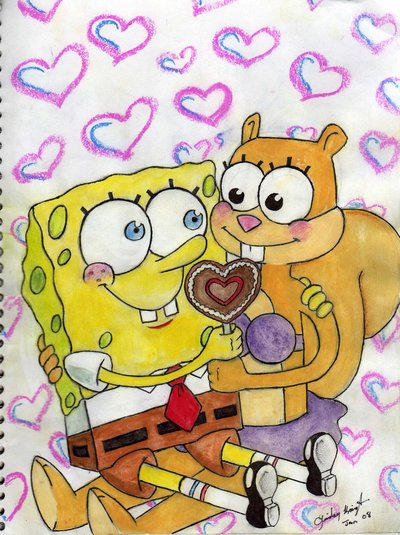 Sandy Hug Spongebob and Sandy Valentines by Spongebob-FanClub on DeviantArt