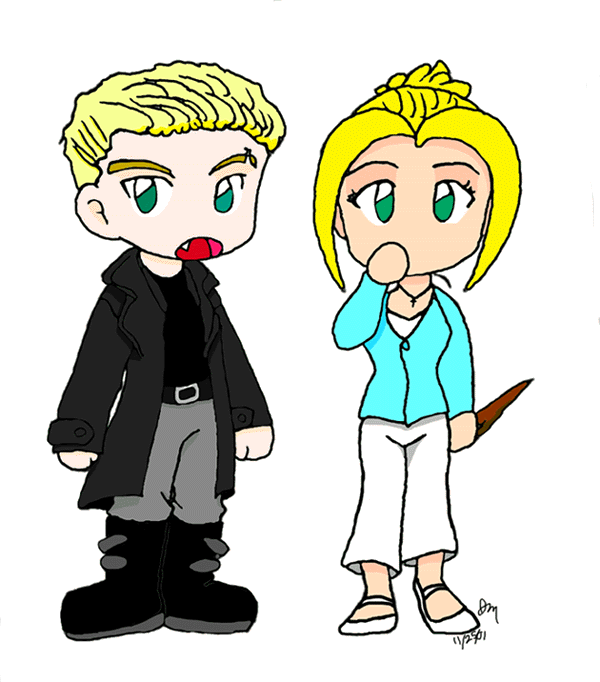 Buffy and Spike Chibis