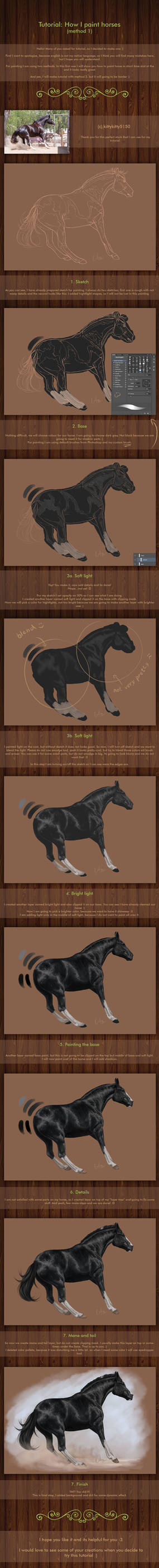 Tutorial: How I paint horses - method 1