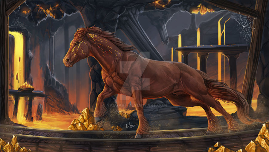 -= Com: Gold mine =- by Naia-Art on DeviantArt