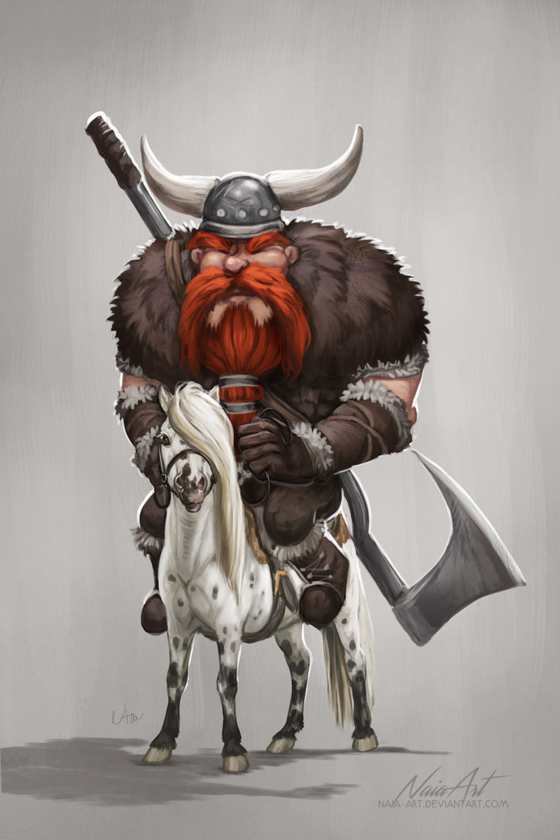 -= Grumpy viking =- by Naia-Art