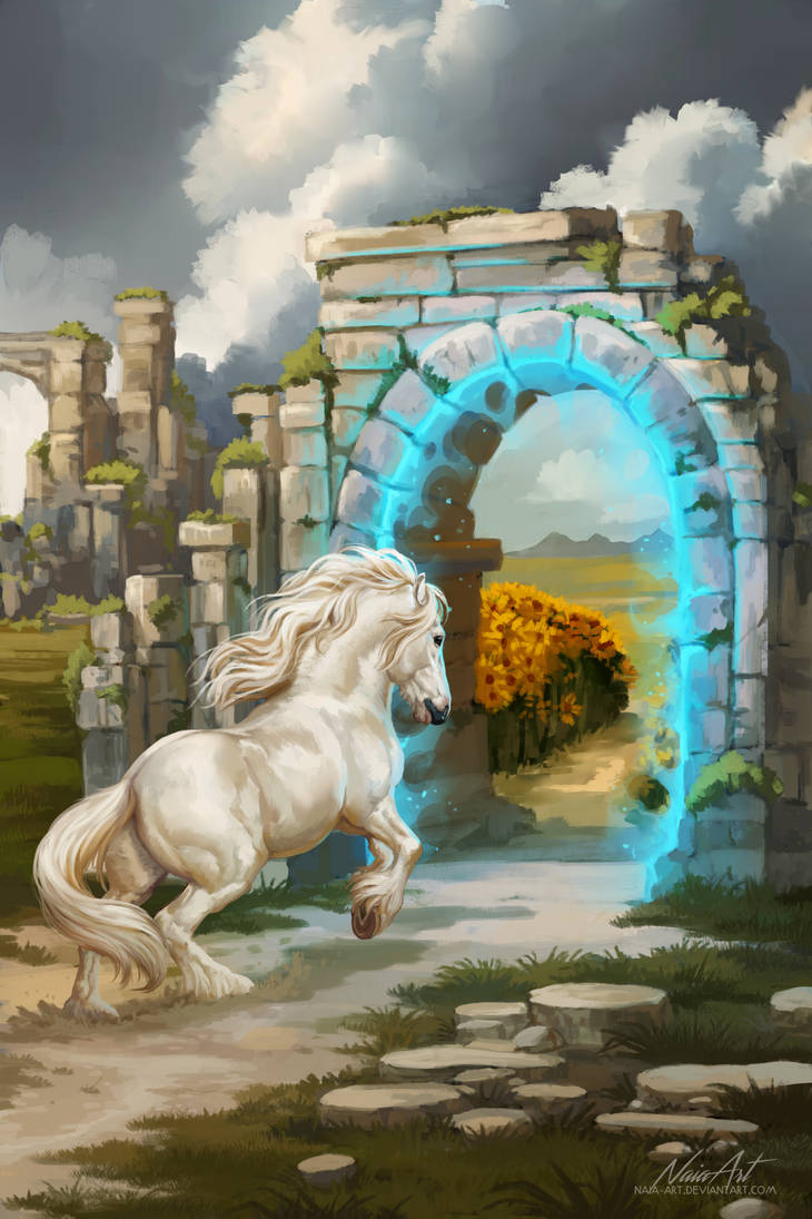 -= Magic portal in ancient ruins =- by Naia-Art on DeviantArt