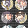 bleach - brooch set 6