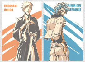 bleach - orange and blue