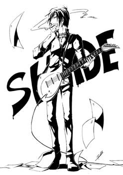 LE GUITAR LINE ART