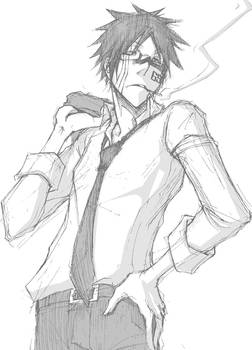 Bleach - smoking shuuhei