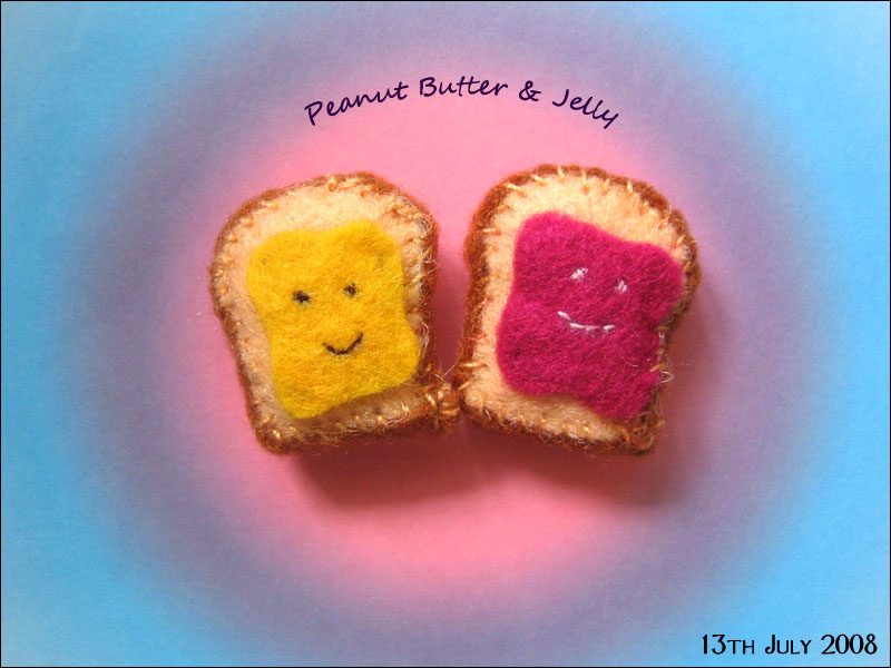 PB and J toast plushies