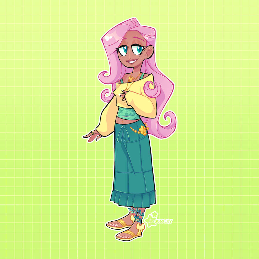 Flutterfly Human Human: Fluttershy by 3ggmilky on DeviantArt
