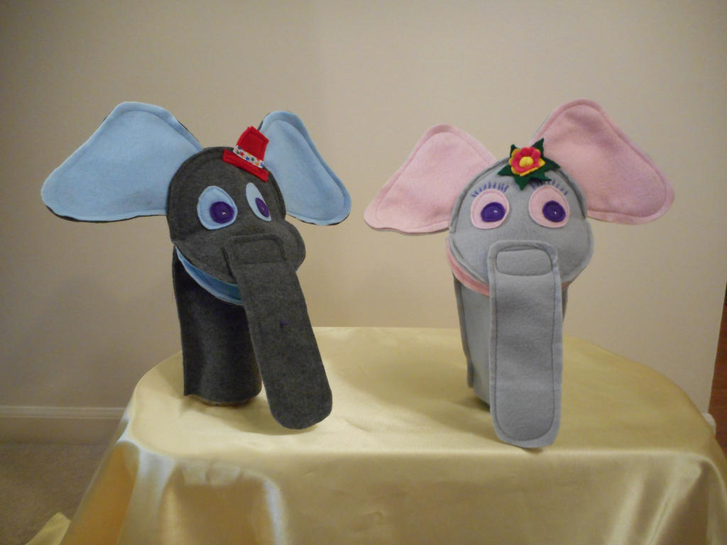 Puppet Show Rabbit Elephant Elephant Puppets by Puppetina on DeviantArt
