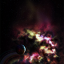 halloween space scene