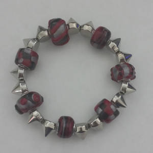 clay bead spike bracelet 1