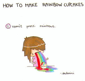 HOW TO MAKE RAINBOW CUPCAKES