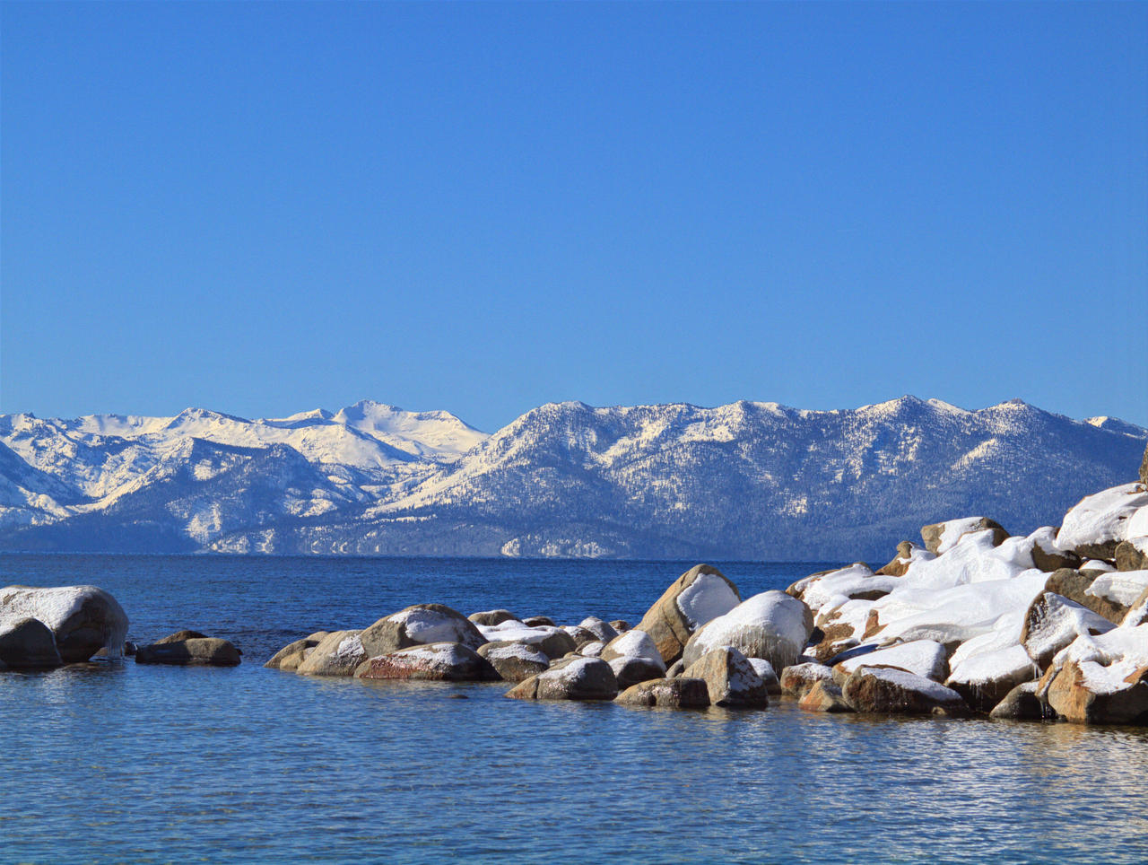 Snowy harbor