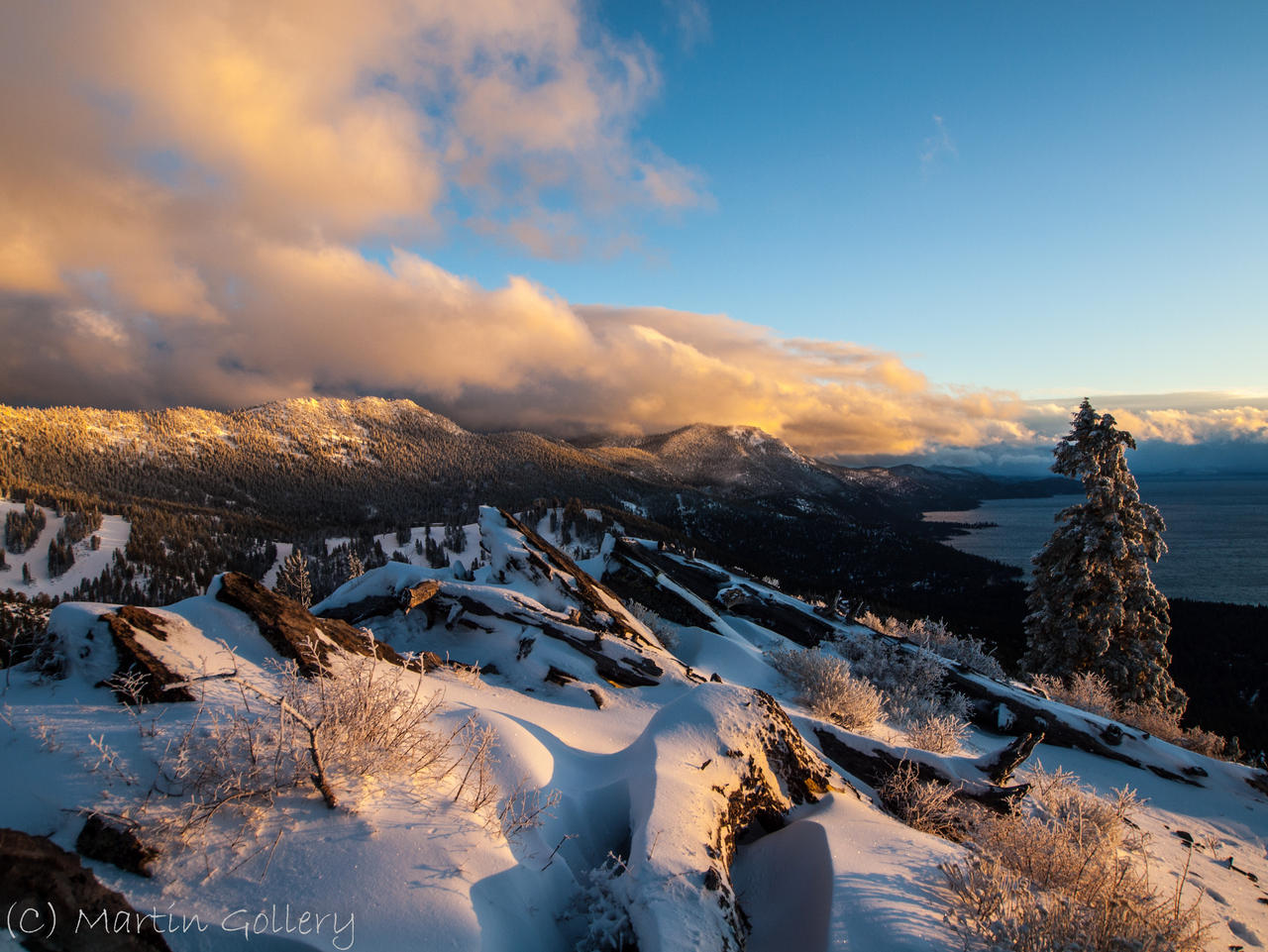 Ridge sunset