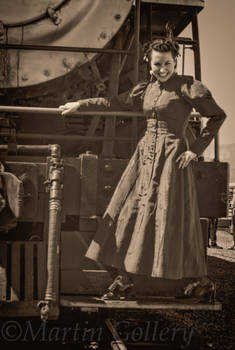 Steampunk Unwoman Virginia and Truckee