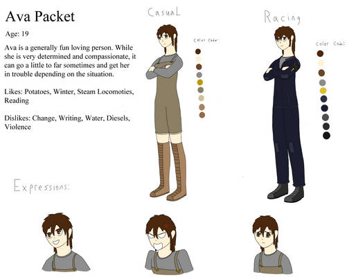 Rail Racer: Ava Character Sheet