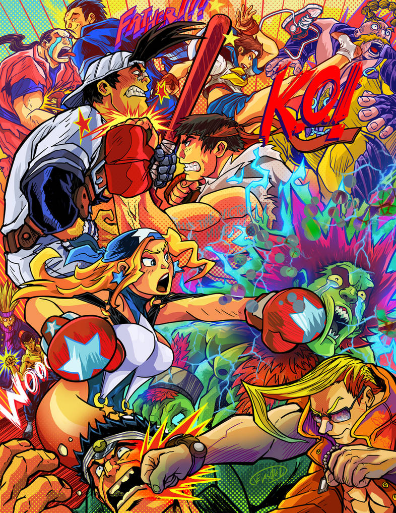 Capcom Fire Vken Selected Capcom Fighting Tribute by NeonRockingVisuals on DeviantArt
