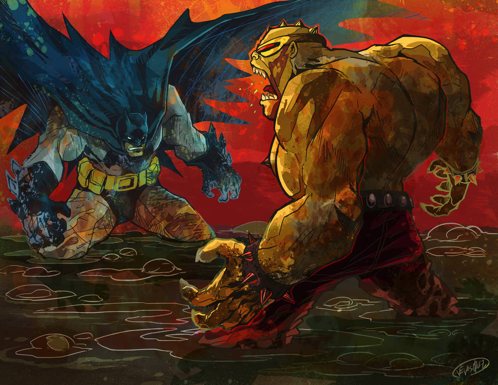 Batman vs The Mutant Leader by NeonRockingVisuals on DeviantArt