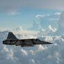 F-20 in the clouds