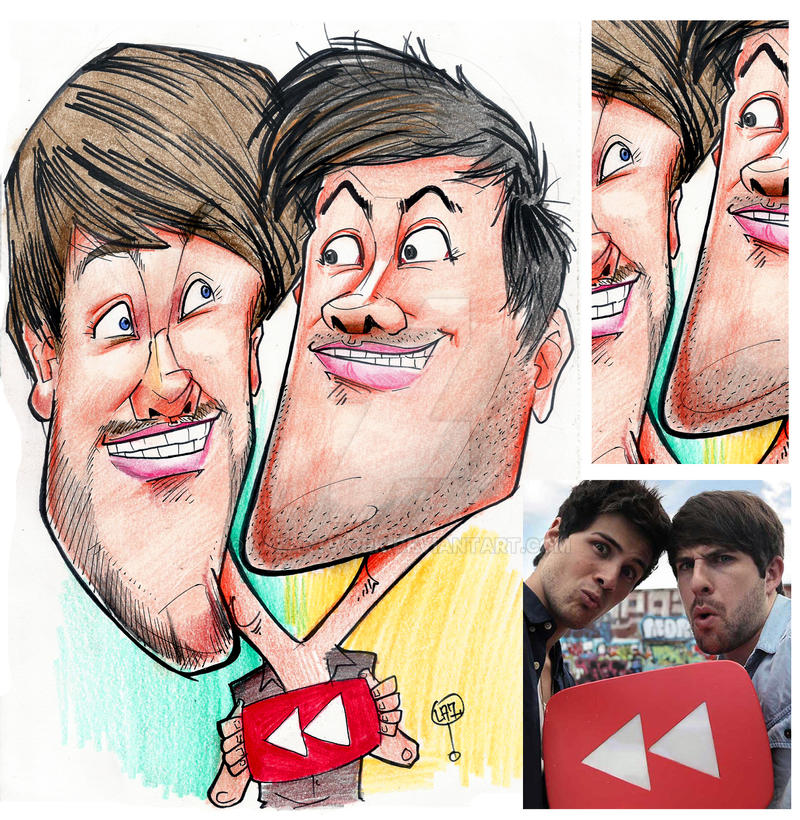 Smosh - Caricature by lazartwork on DeviantArt Smosh - Caricature by lazartwork on DeviantArt