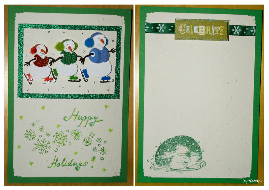 Green Xmas Card