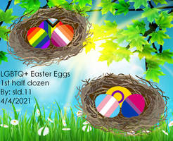 LGBTQ+ Easter Eggs 1st Half Dozen