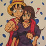 AT: Luffy X Mizu