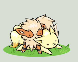 Arcanine and Ninetales