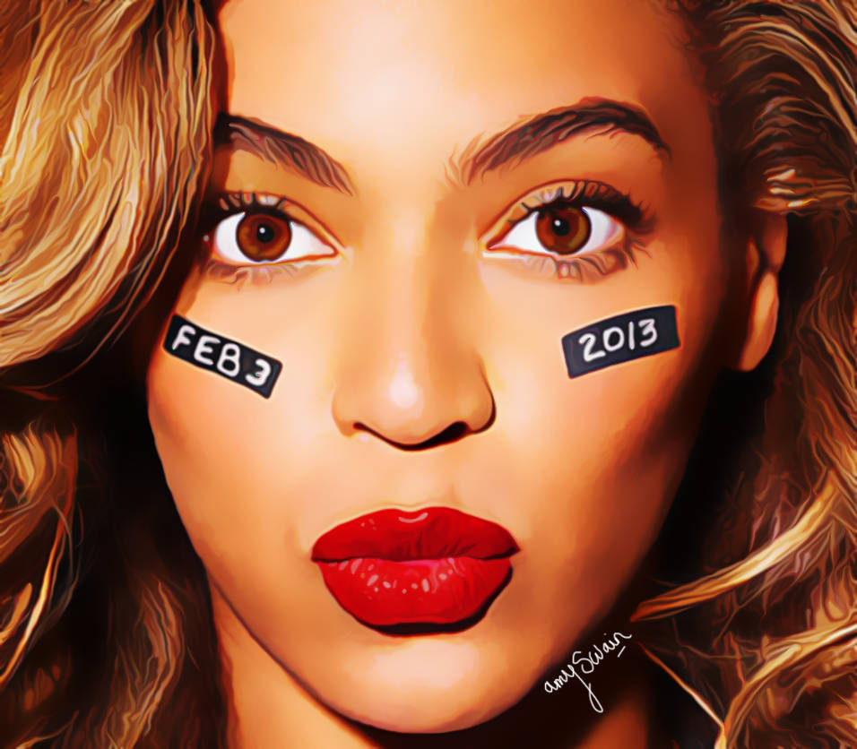 Beyonce Digital Portrait by amyswaindesigns on DeviantArt