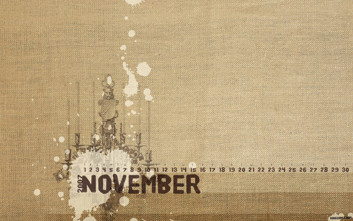 November 2007 Calendar By Kriegs On DeviantArt november-2007-calendar-by-kriegs-on-deviantart
