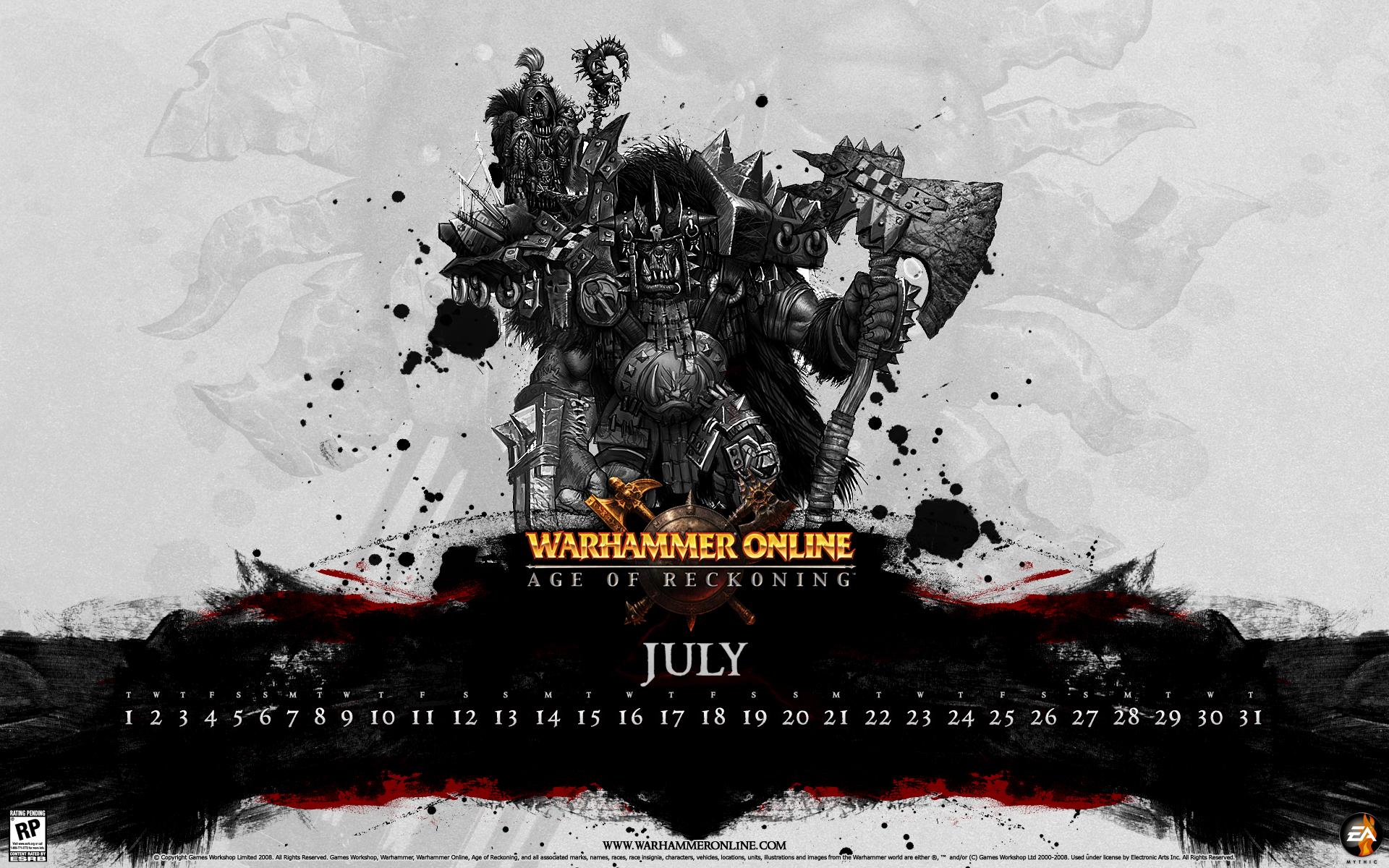 WAR Calendar - July 2008