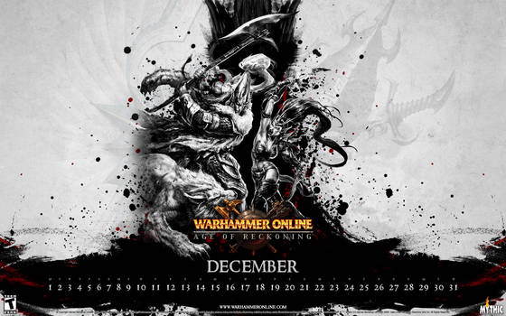 WAR Calendar - December 2008