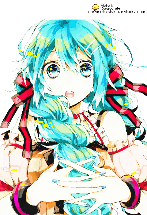 surprised Miku render