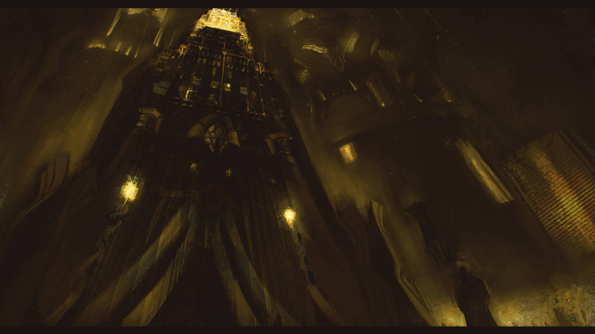 Building Rework Dark Future Deco Black Building Architecture by ProggyRedComet on DeviantArt