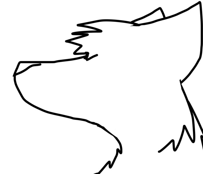 No eyed Snarling Wolf