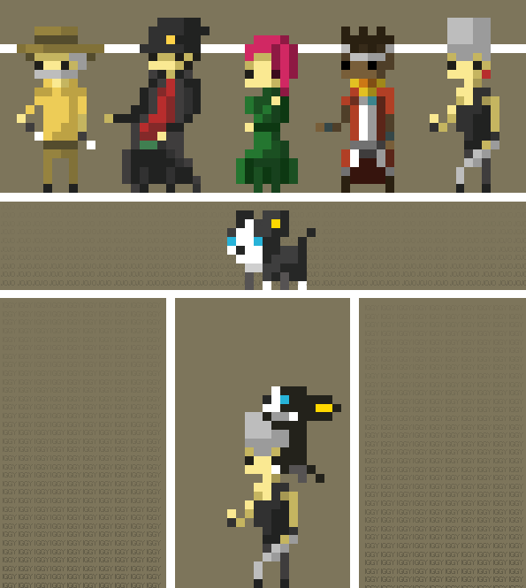 The symbol  Jojo's bizarre adventure, Pixel drawing, Color palette  challenge