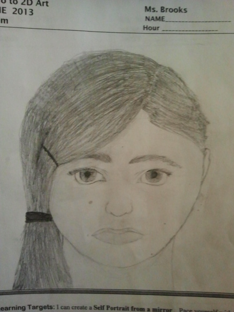 Intro to 2D Exam: Part III: Self-Portrait