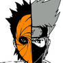 Tobi y Kakashi color.