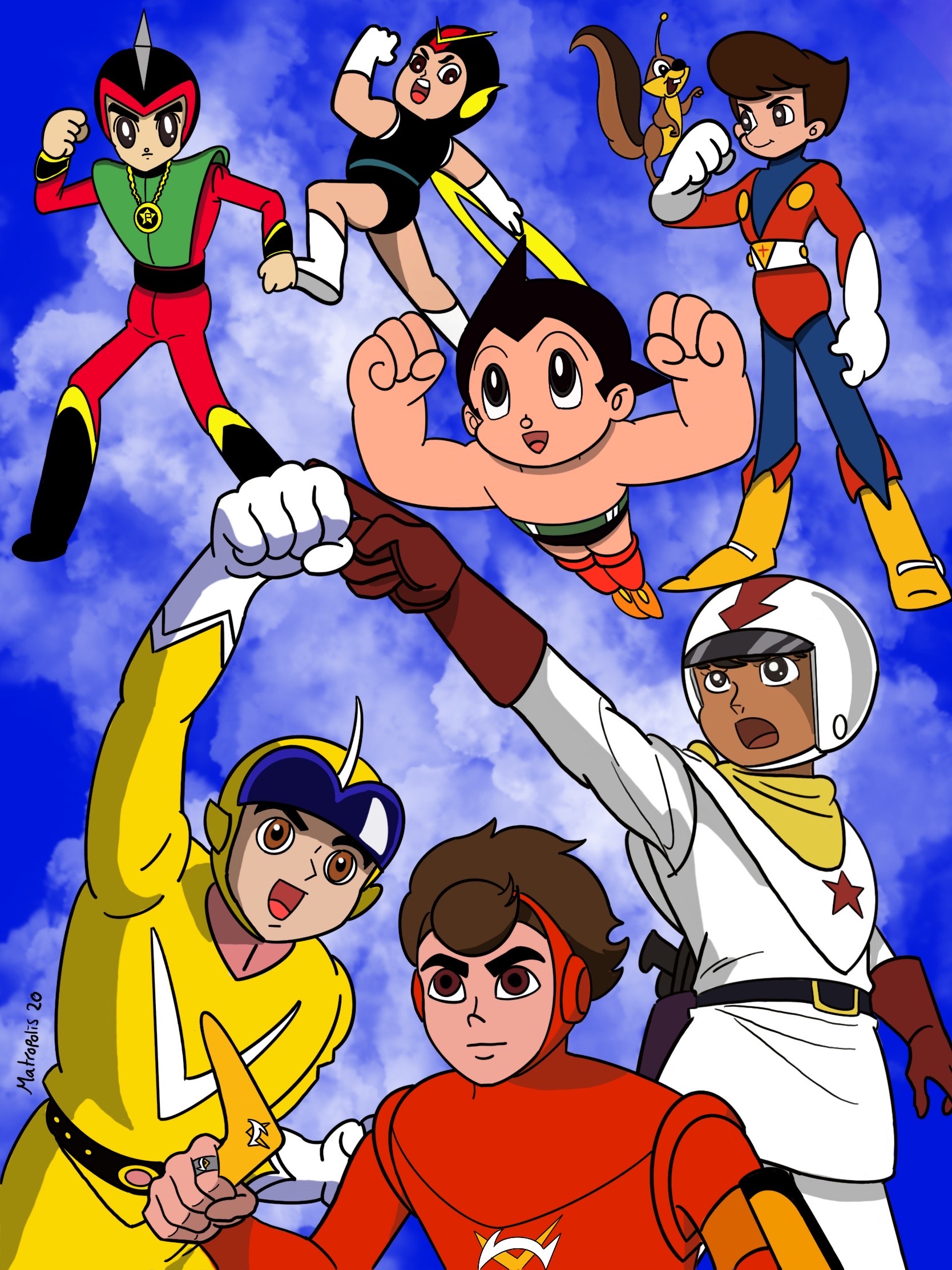 Retro Japanese Anime Hero Boys by Matropolis86 on DeviantArt