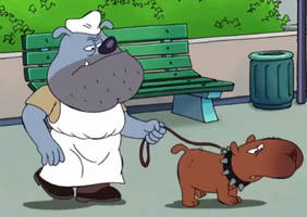 Butch the Butcher and his dog